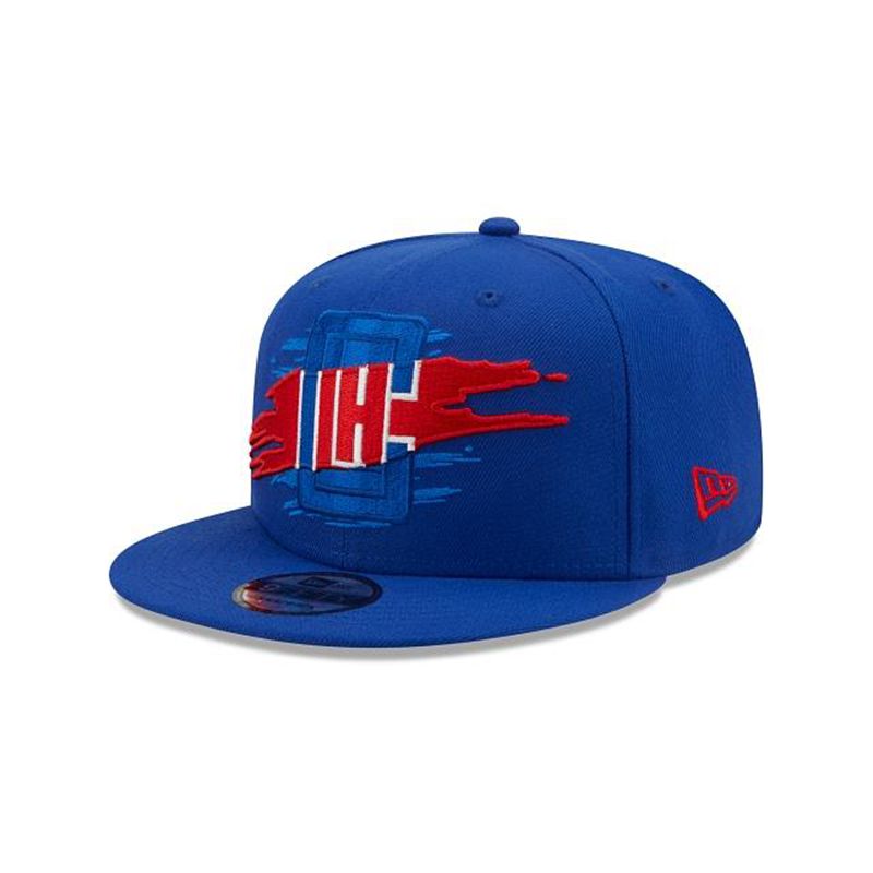 NBA Los Angeles Clippers Logo Tear 9Fifty Snapback (HUM7145) - Blue New Era Caps